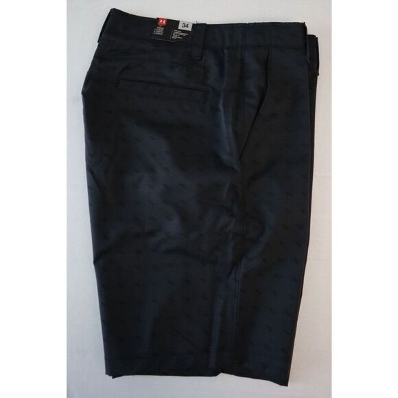 Under Armour 1373982 001 Men's Sz 34 Black Match Play 11" Golf Shorts - Picture 8 of 9